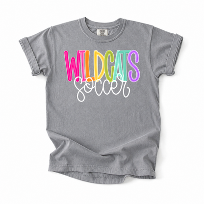 Color Pop-Wildcats Soccer Tee