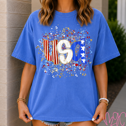 FSF-Confetti USA Tee