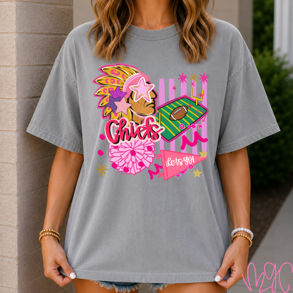 Preppy Chiefs Doodle Tee