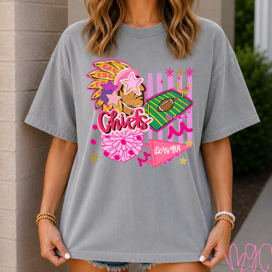 Preppy Chiefs Doodle Tee
