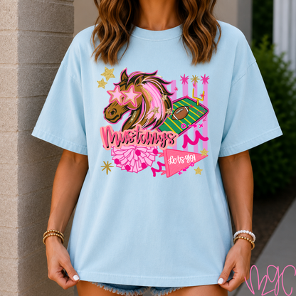 Preppy Mustangs Doodle Tee