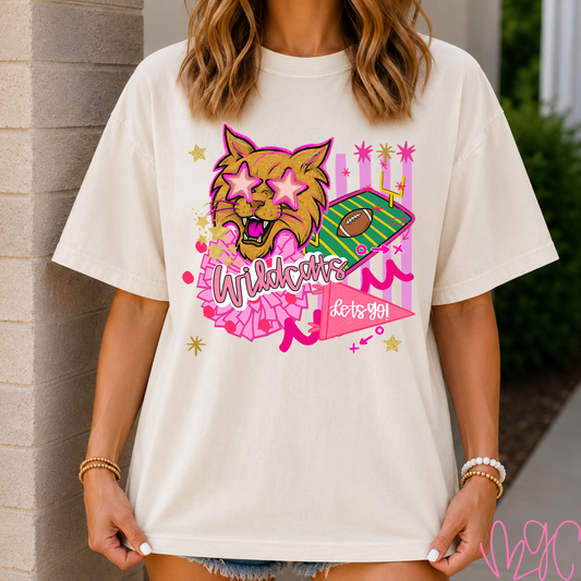 Preppy Wildcats Doodle Tee