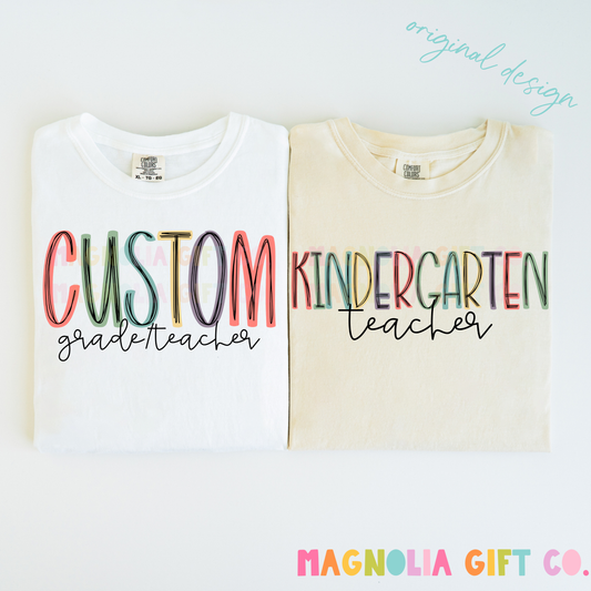 Muted Grade + Teacher Tee