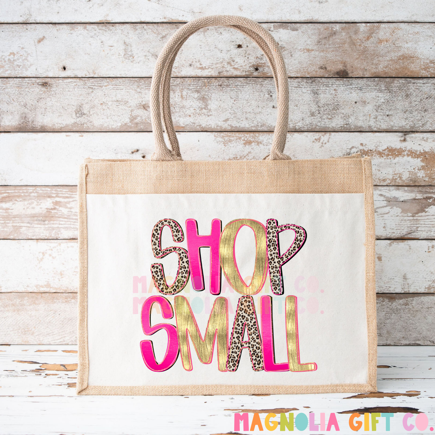 Leopard Shop Small Tote Bag