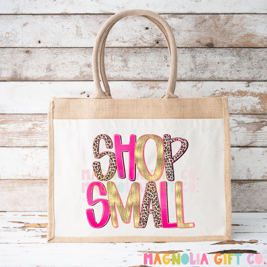 Leopard Shop Small Tote Bag