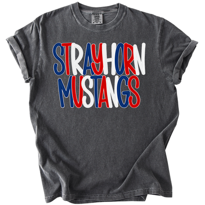 Bubble Strayhorn Mustangs Tee