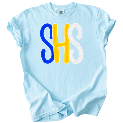 Bubble SHS (Royal+Gold) Tee