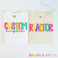 Colorful Preppy Occupation Tee