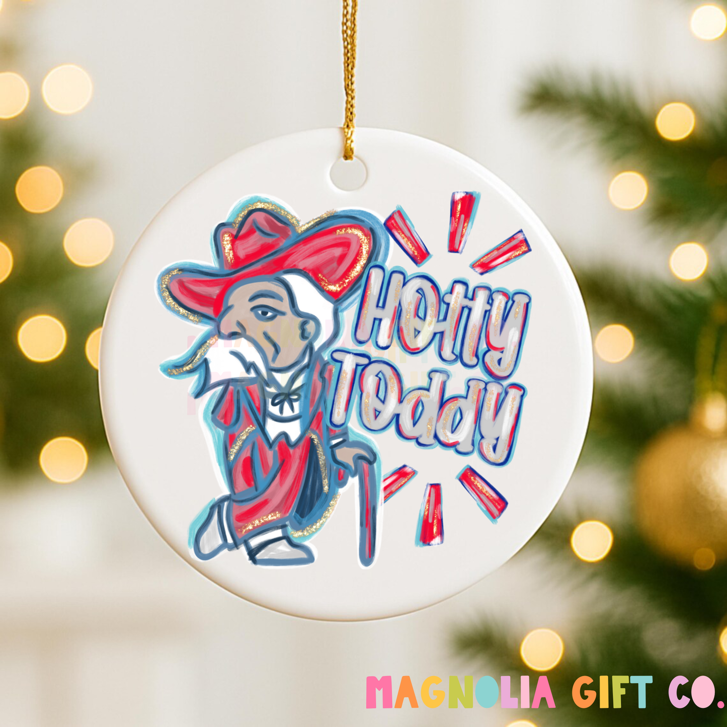 Brushed Hotty Toddy Ornament