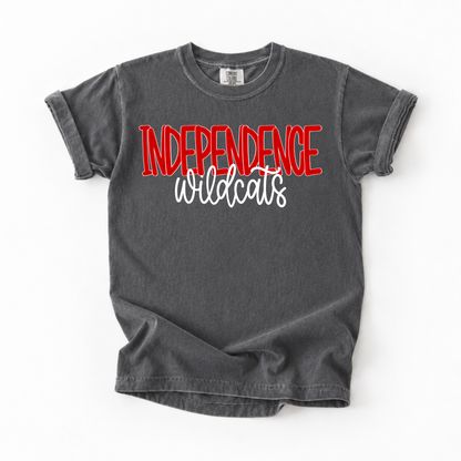 Bubble Independence Wildcats (Red) Tee