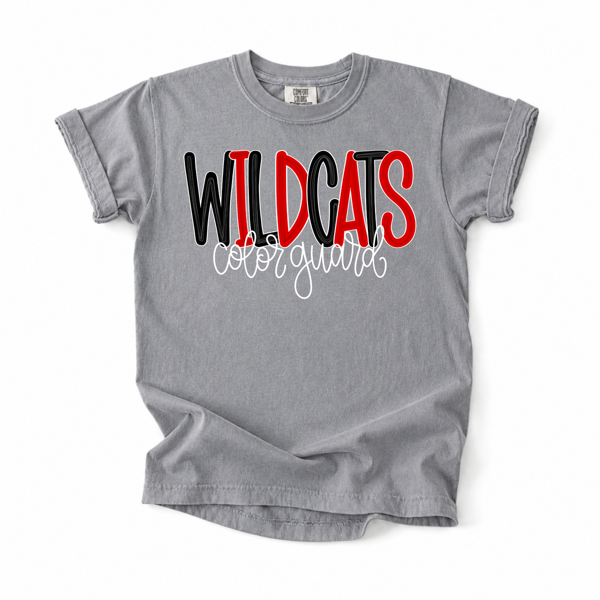 Bubble Wildcats Color Guard Tee