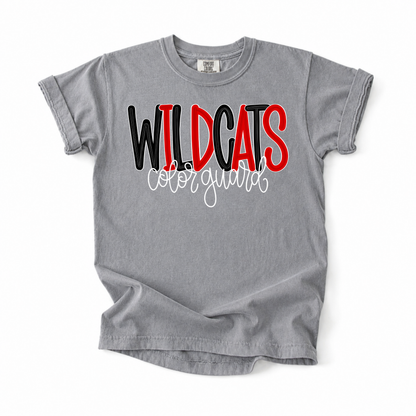 Bubble Wildcats Color Guard Tee