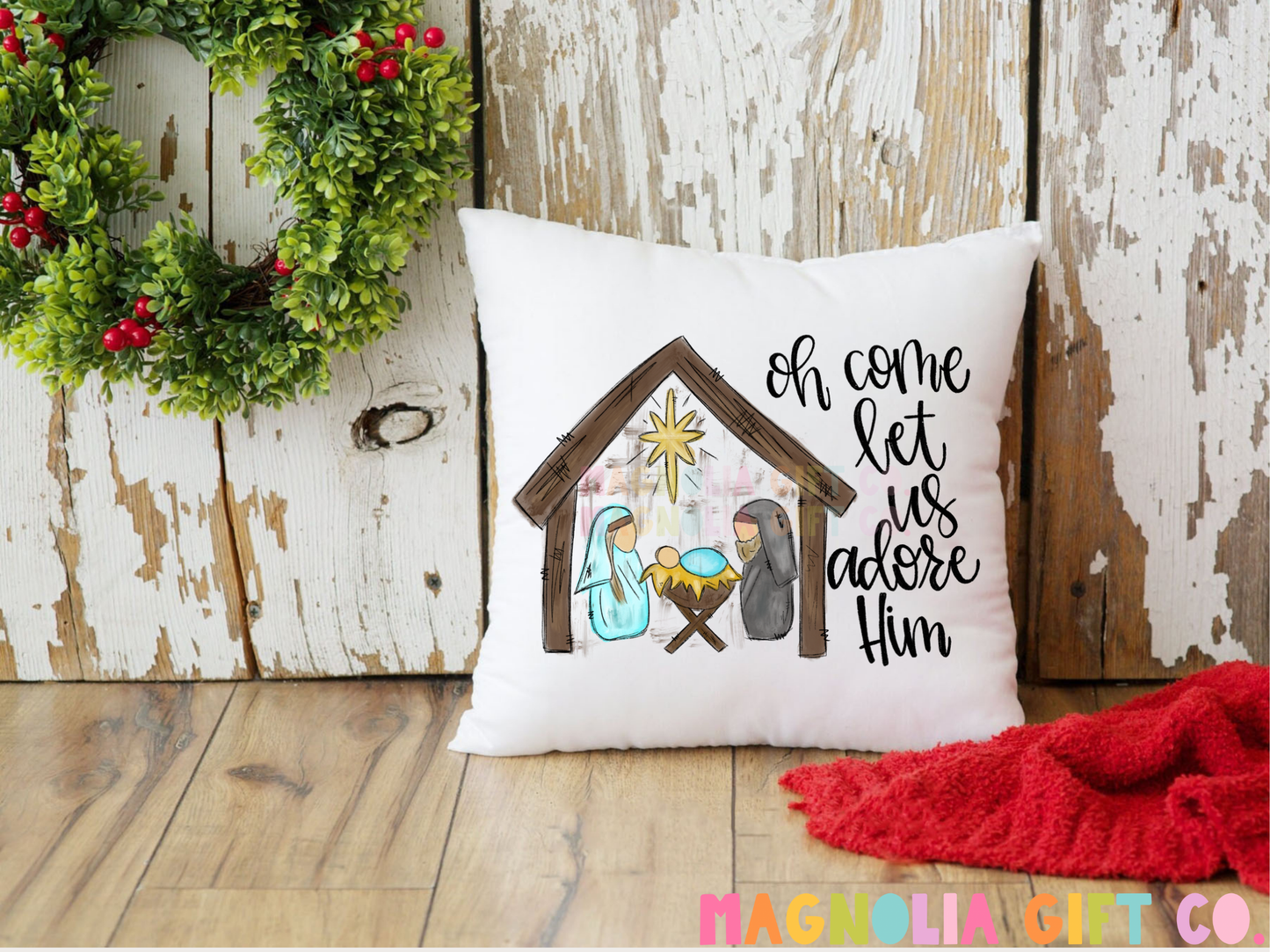 Adore Him Throw Pillow