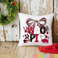 Preppy Woo Pig Throw Pillow