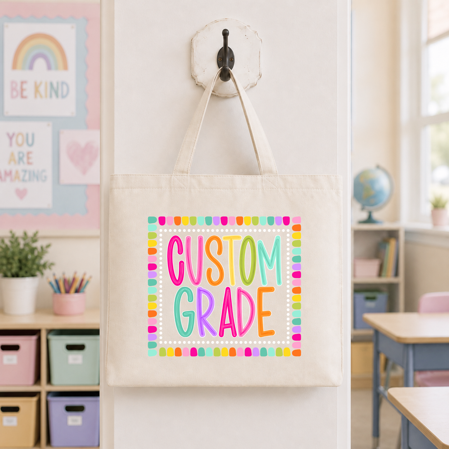 Color Pop-Custom Grade Tote Bag