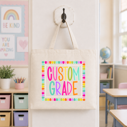 Color Pop-Custom Grade Tote Bag