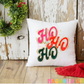 Painted Ho Ho Ho Throw Pillow