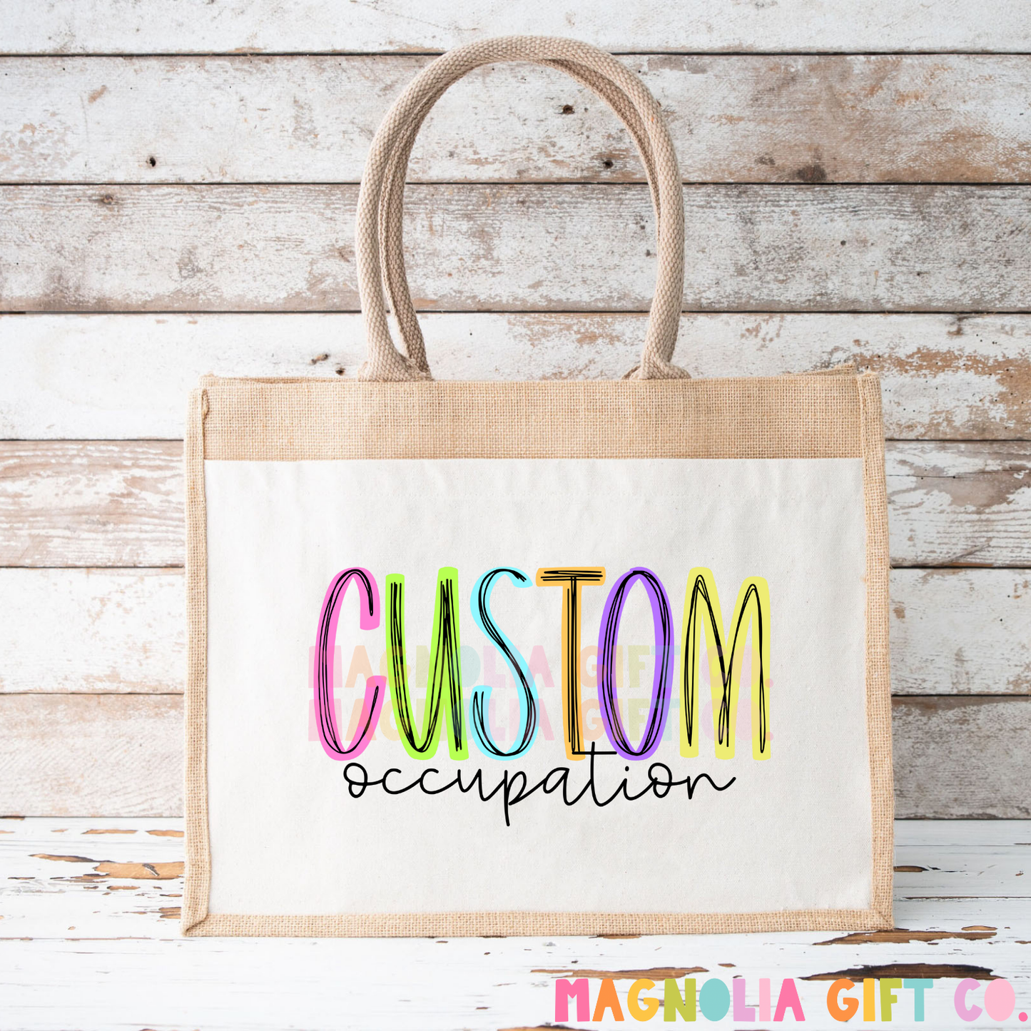 Neon Occupation Tote Bag