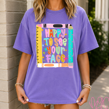 FSF-Pencil & Crayons Happy Tee