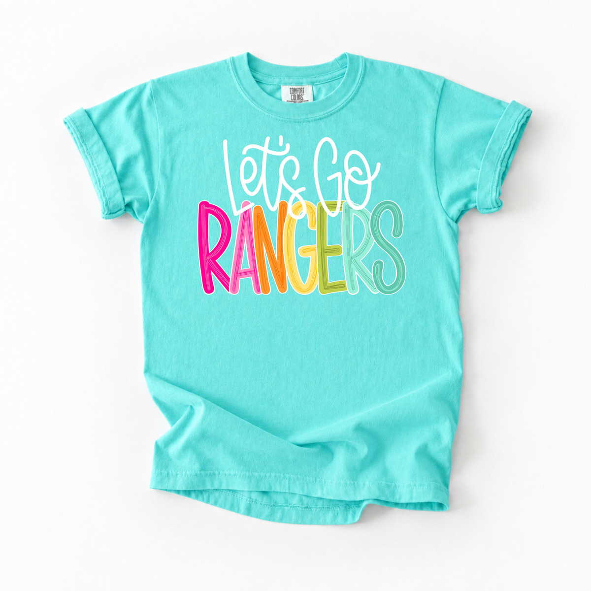 Color Pop-Let's Go Rangers Tee
