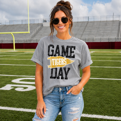 Distressed Game Day-Tigers Tee