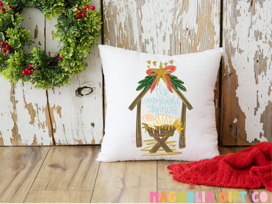 Weary World Rejoices Throw Pillow