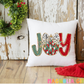 Joy Ornament Throw Pillow