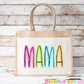Neon Family Title Tote Bag