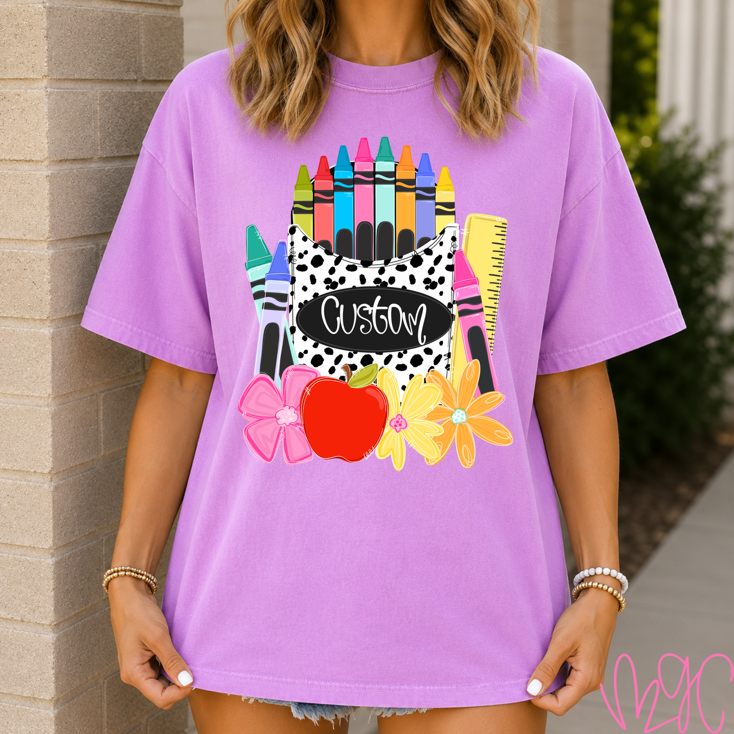 FSF-Dalmatian Crayon Custom Tee