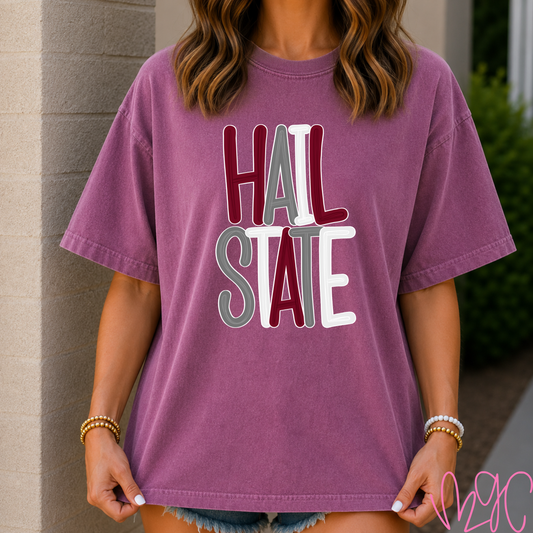 Bubble Hail State Tee