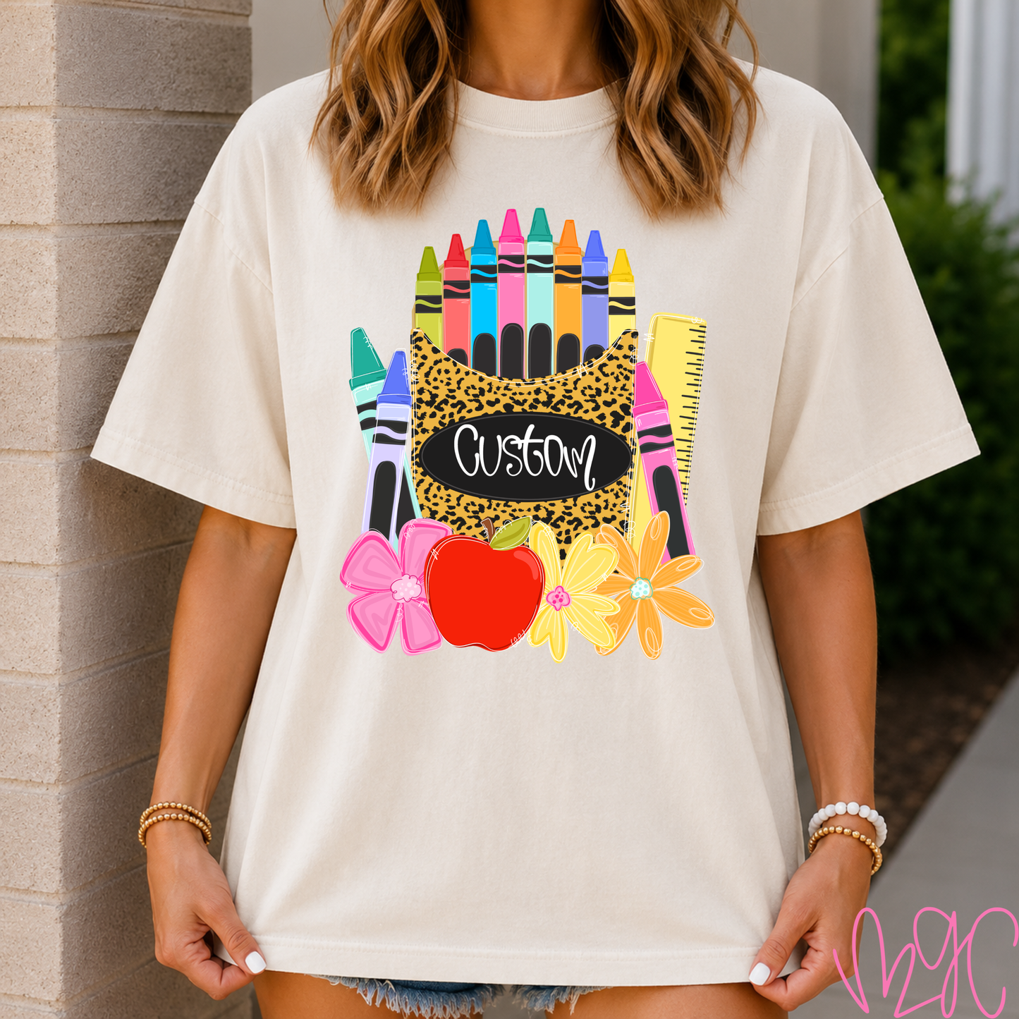FSF-Leopard Crayon Custom Tee