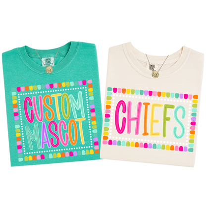Color Pop-Custom Mascot Tee