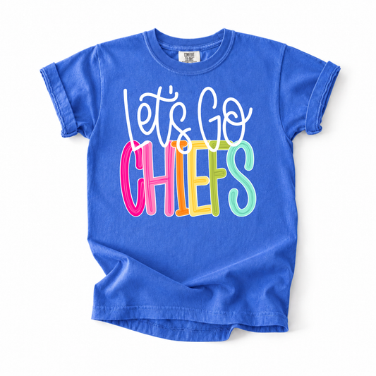 Color Pop-Let's Go Chiefs Tee