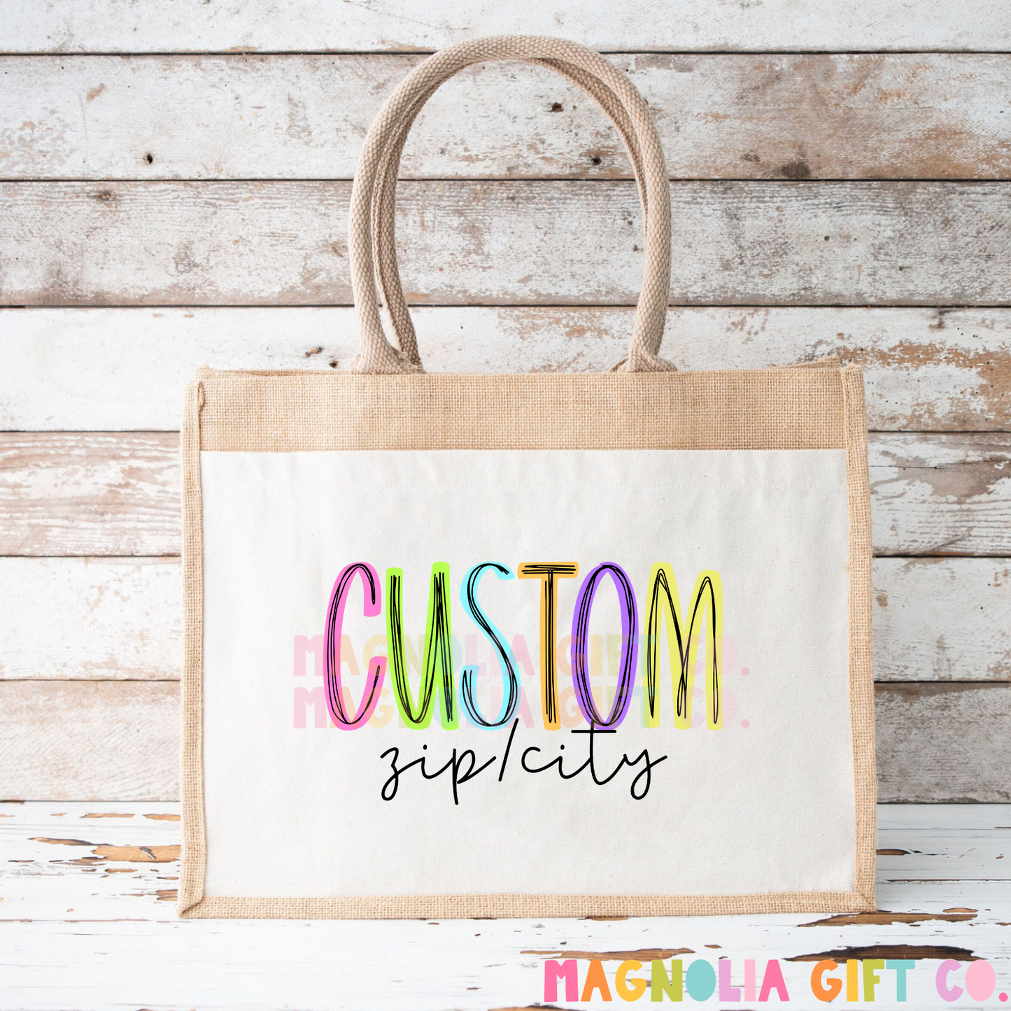 Neon Zip + City Tote Bag