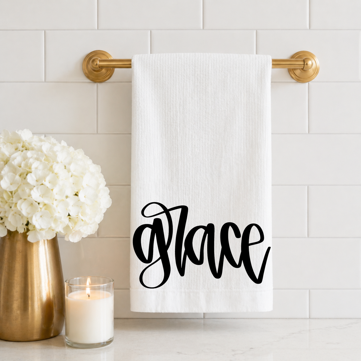 Grace Script Tea Towel