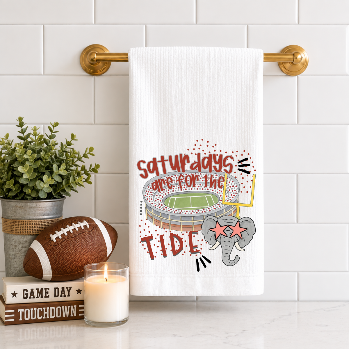 Saturdays Are For The Tide Tea Towel