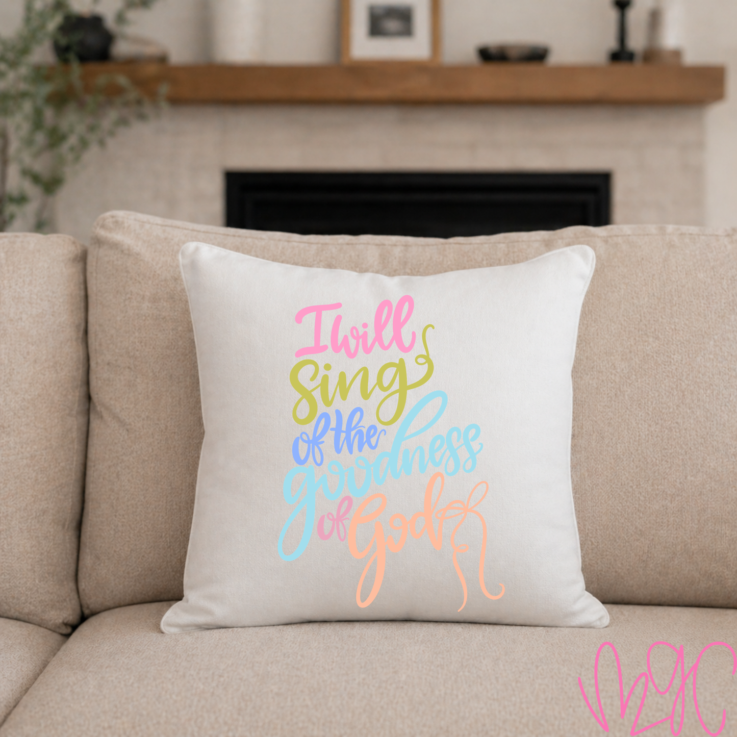 I Will Sing Throw Pillow