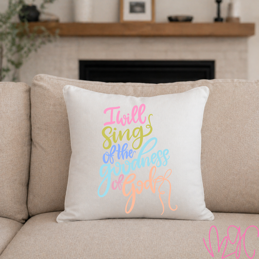 I Will Sing Throw Pillow