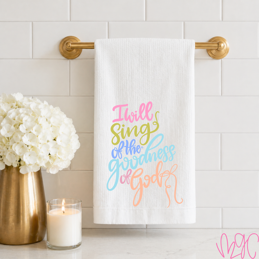 I Will Sing Tea Towel