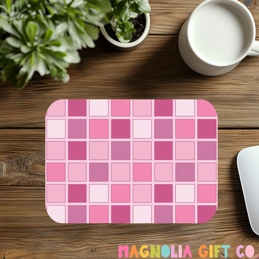 Pink Disco Pattern Mousepad