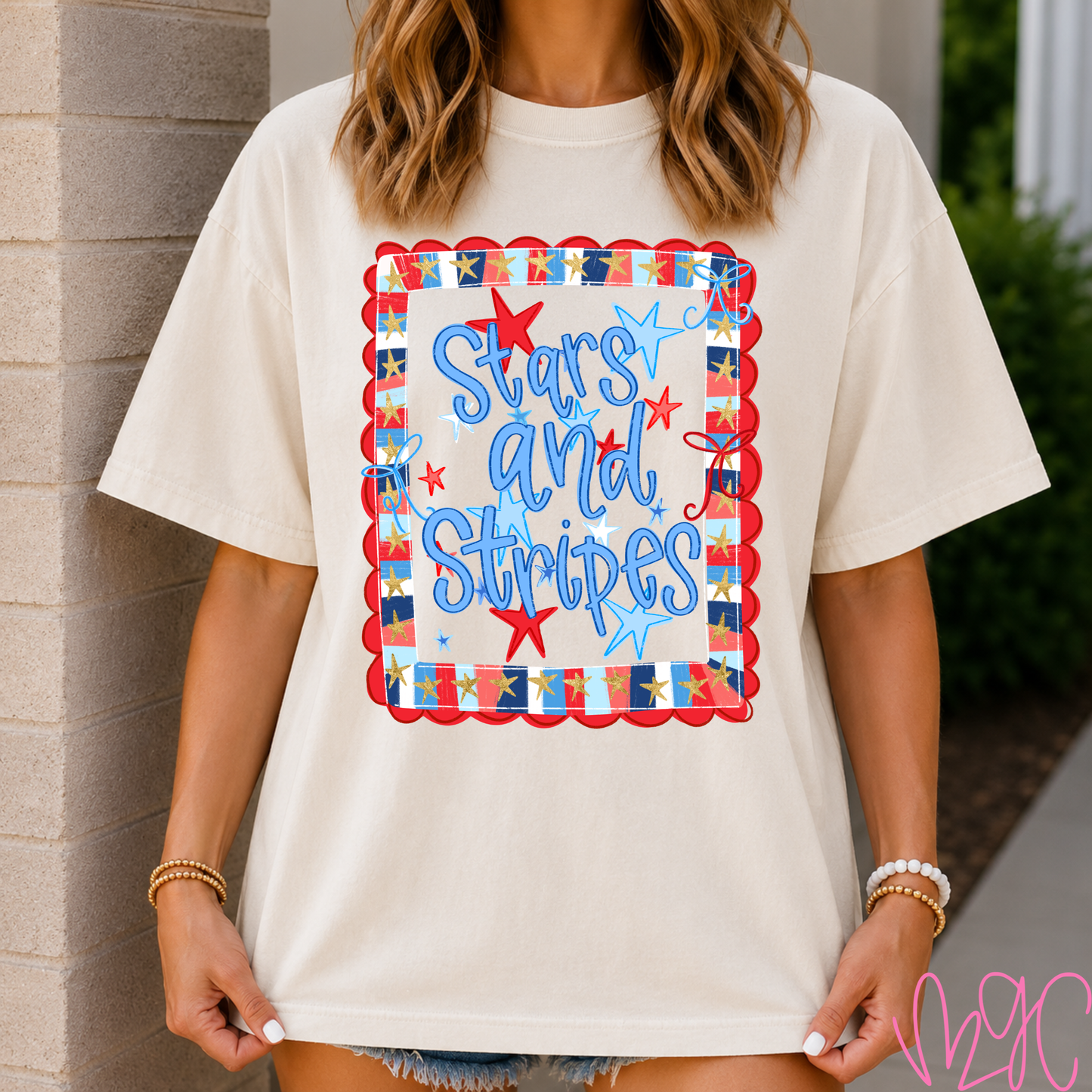 FSF-Stars & Stripes Frame Tee