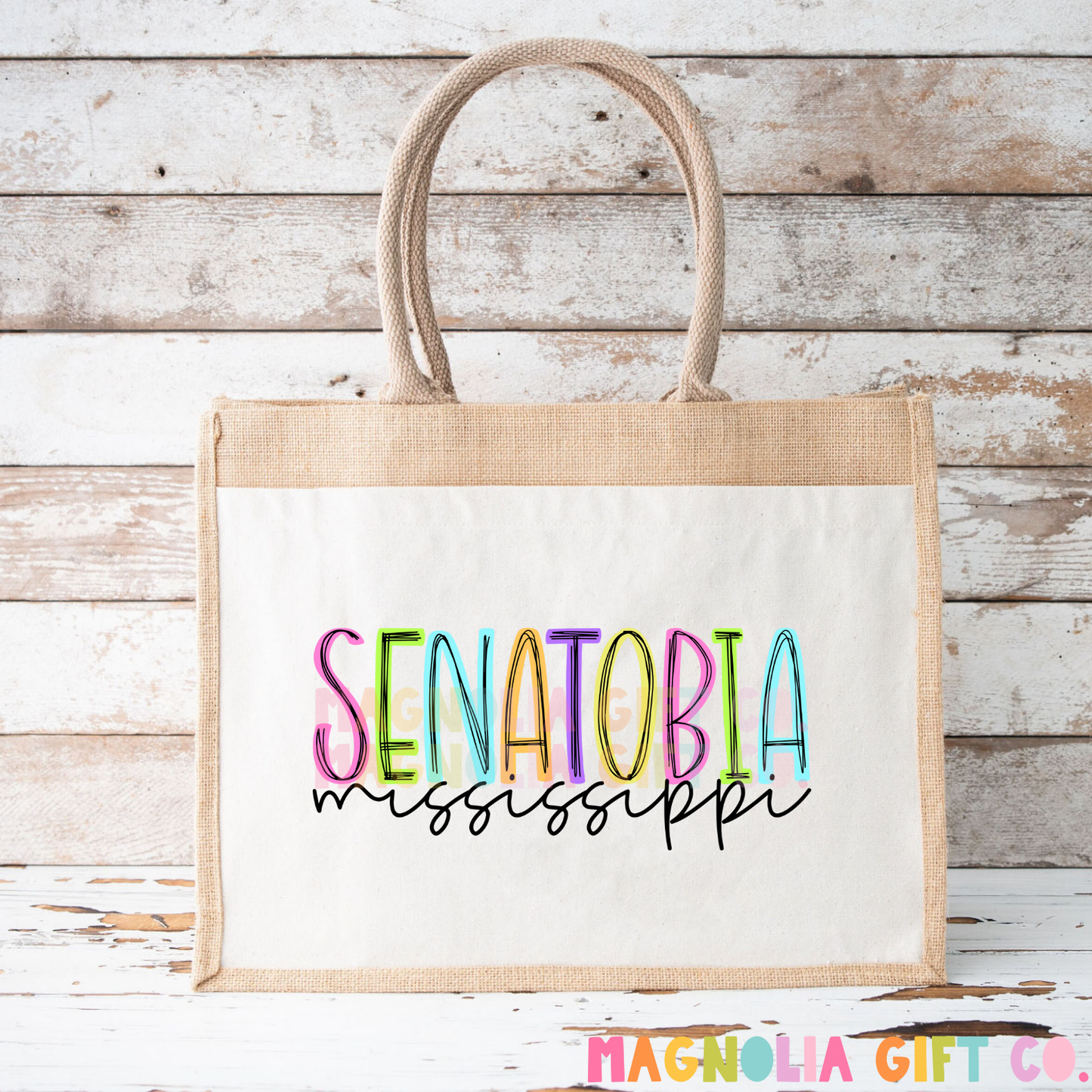 Neon City + State Tote Bag