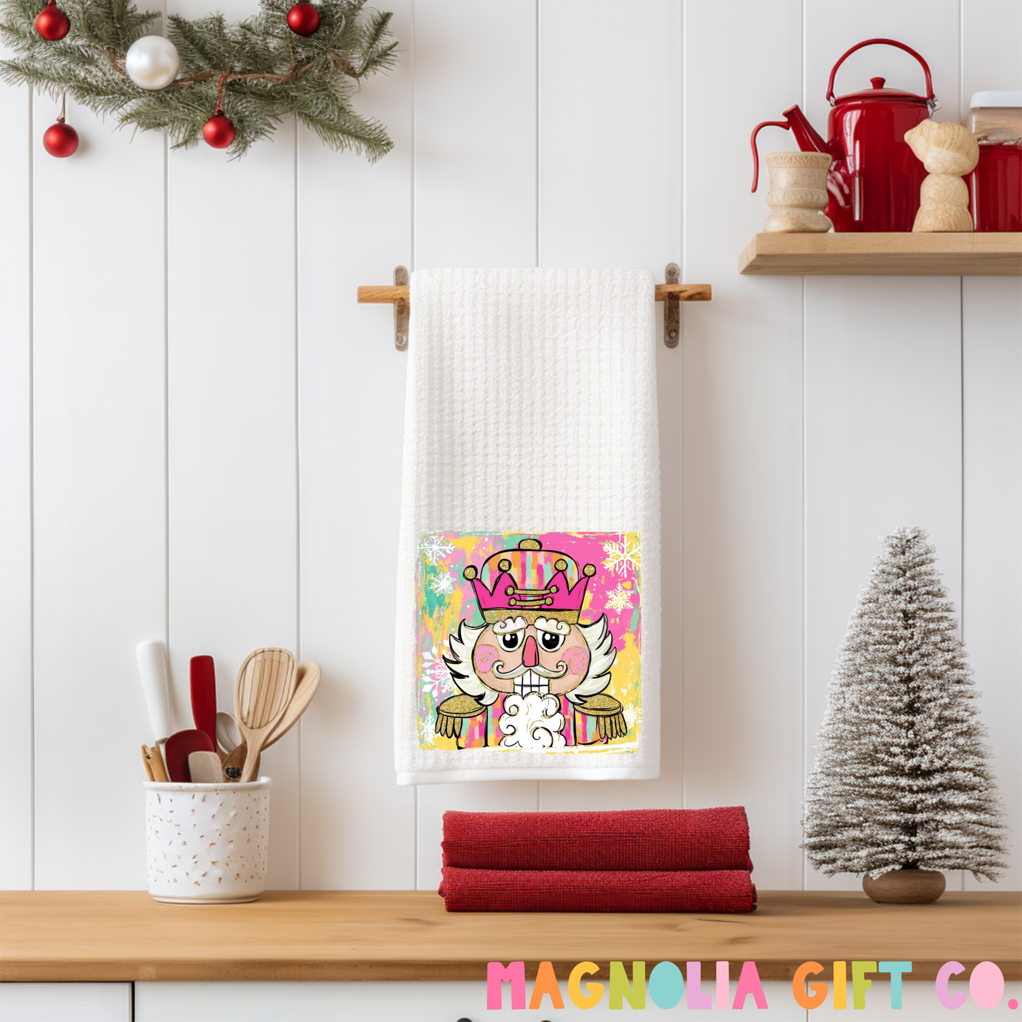 Colorful Nutcracker Tea Towel