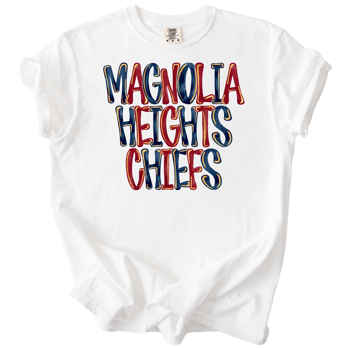 Glitter Pop-Magnolia Heights Chiefs Tee