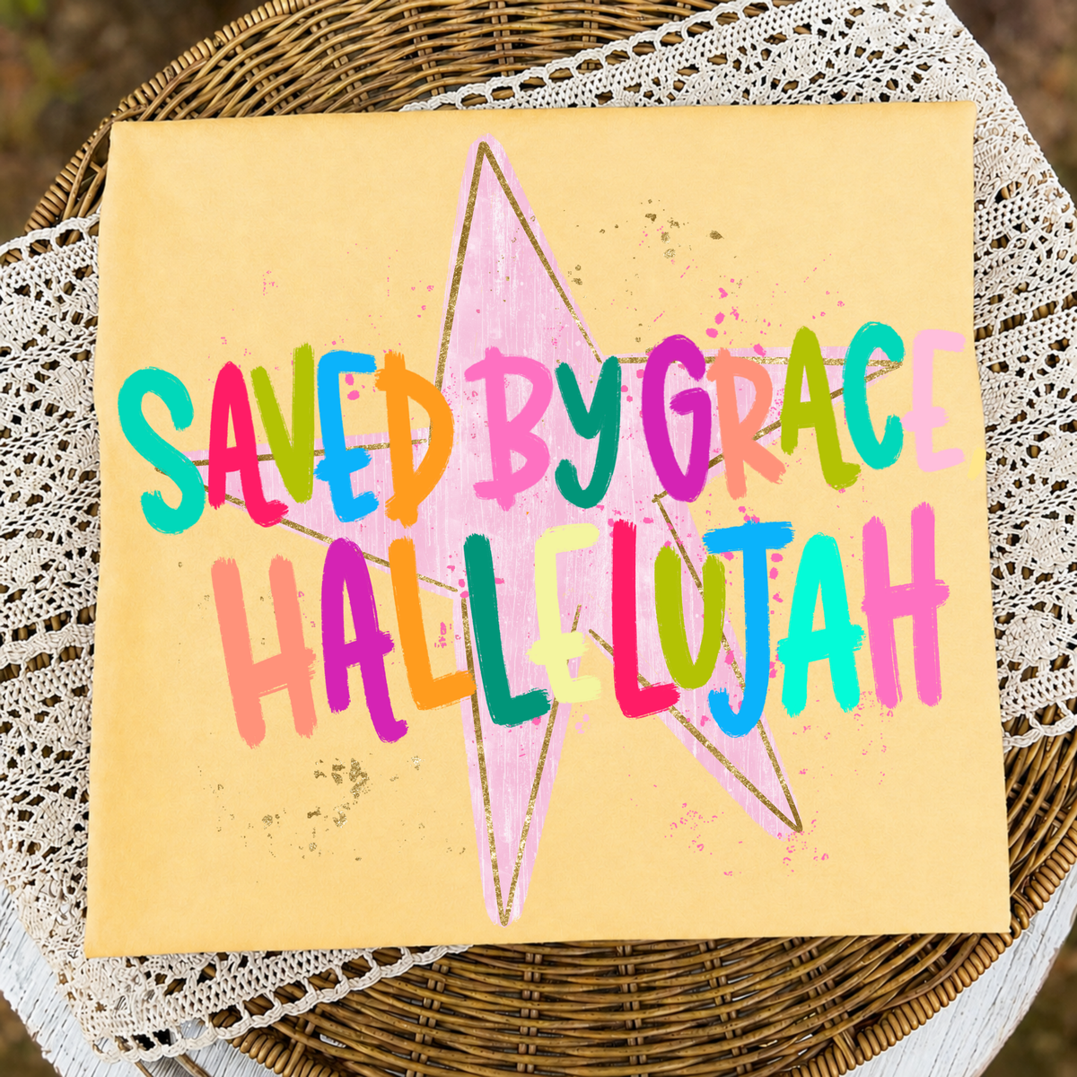 Saved By Grace Hallelujah Tee
