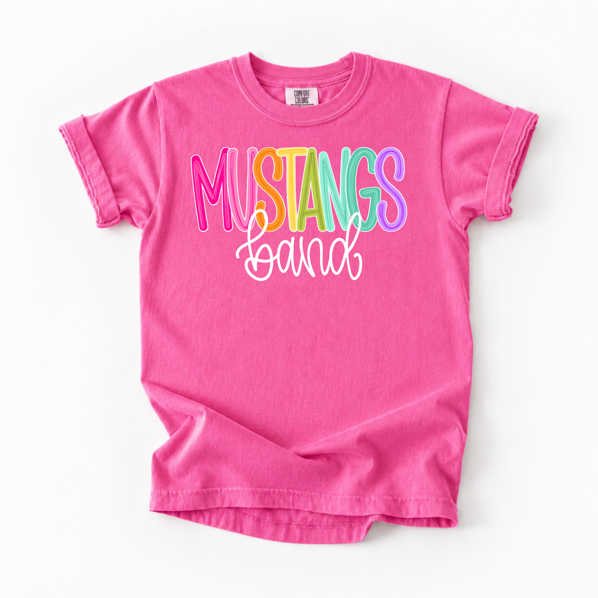 Color Pop-Mustangs Band Tee
