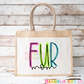 Neon Fur Mom Tote Bag