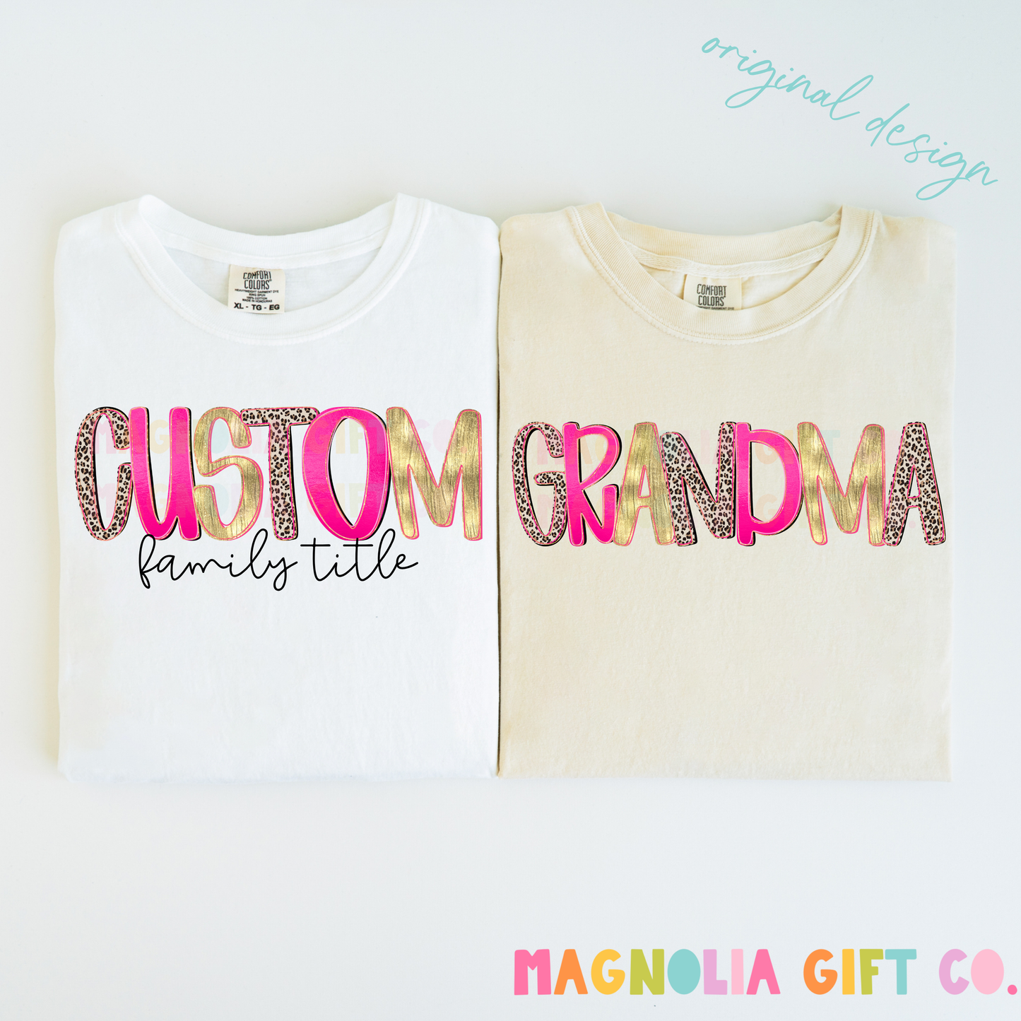 Leopard Family Title Tee