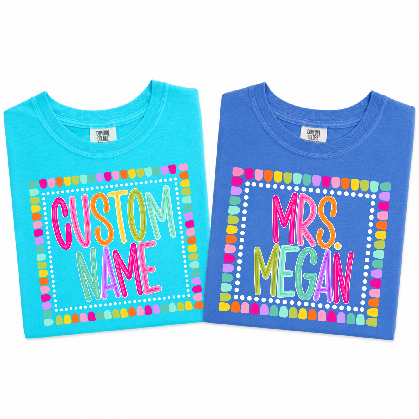 Color Pop-Custom Name Tee
