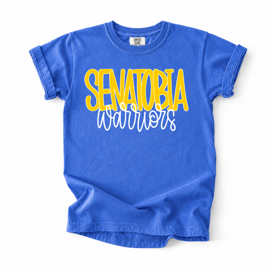 Bubble Senatobia Warriors (Gold) Tee